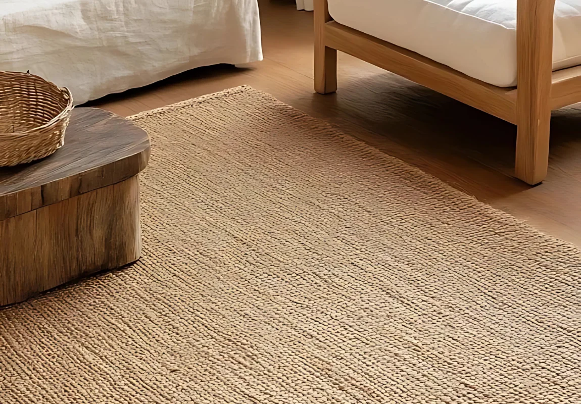 Eco-friendly jute rug for sustainable living
