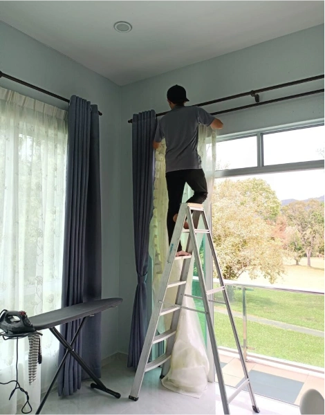 Professional Curtain Fixing Service UAE
