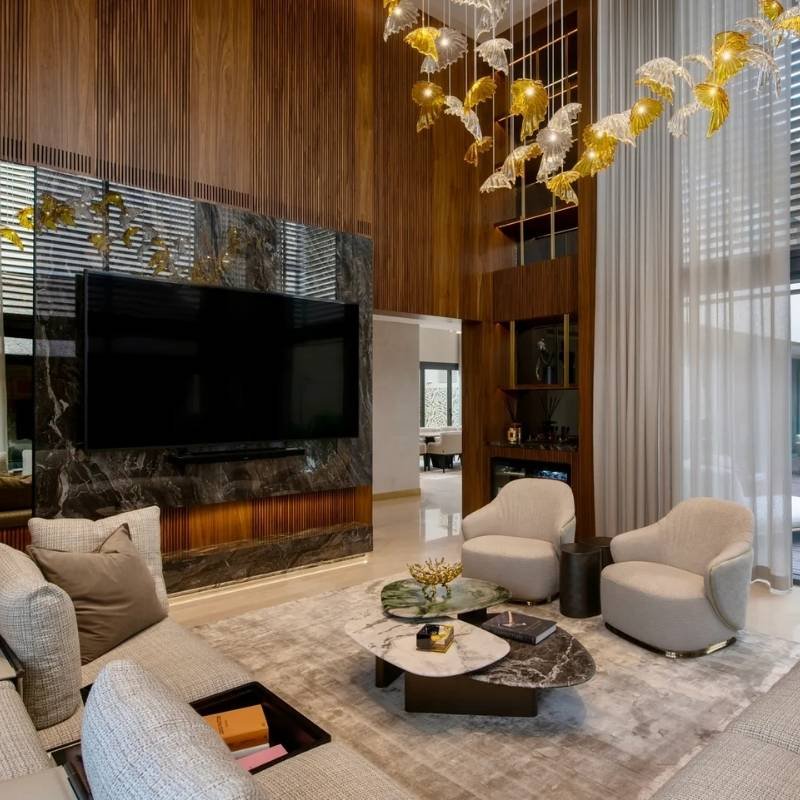 Modern villa living room renovation