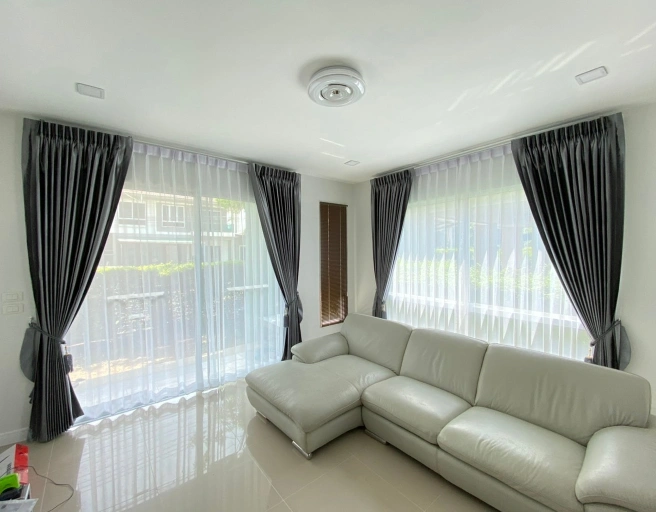 Premium Silk Window Curtains Dubai