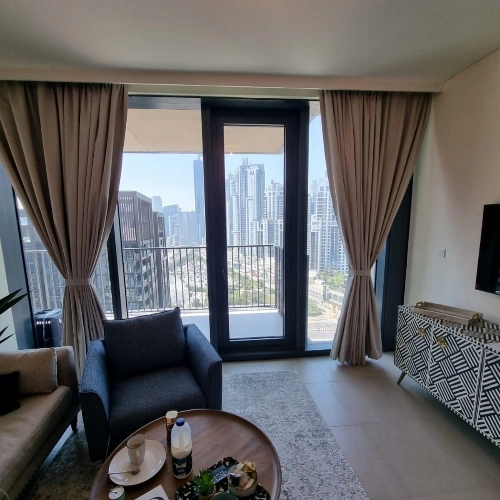 Custom curtains for apartment interiors
