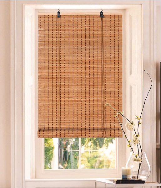 Elegant bamboo vertical blinds