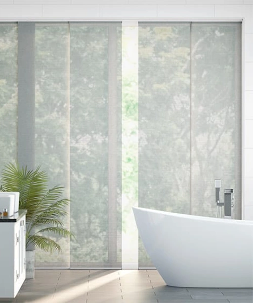 Moisture-resistant panel blinds