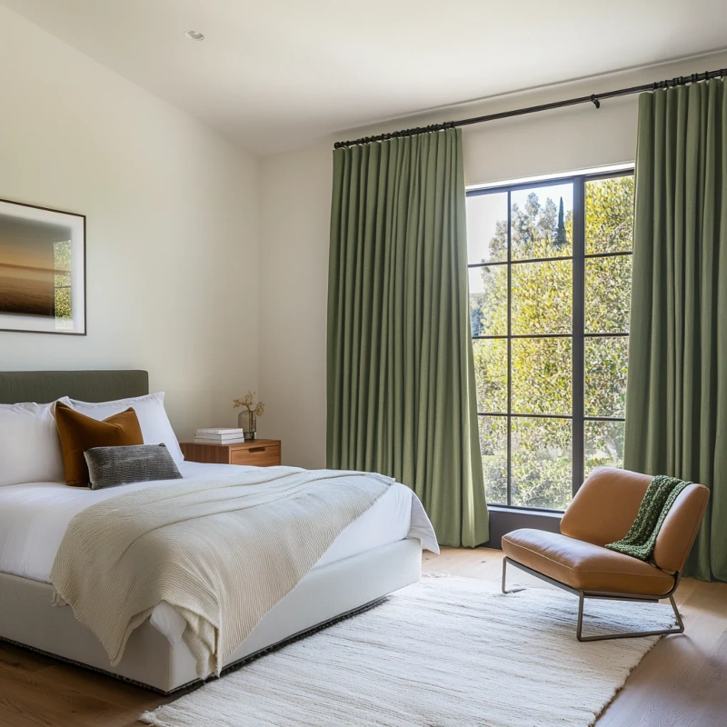 Stylish eyelet curtains for bedrooms