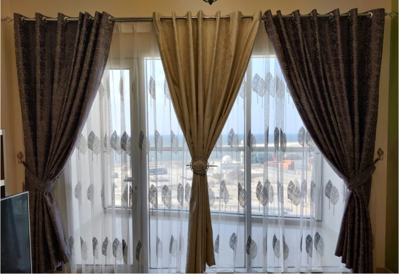 Modern Eyelet Curtains Dubai