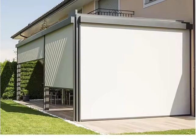 Clear PVC outdoor blinds