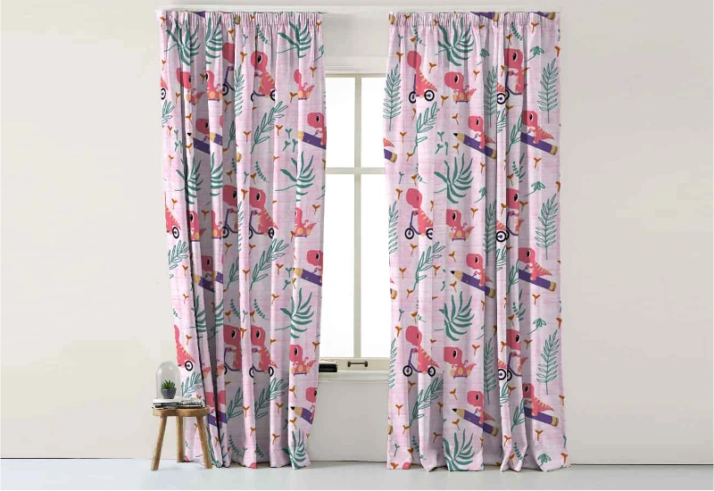 Kids Room Curtain Installation