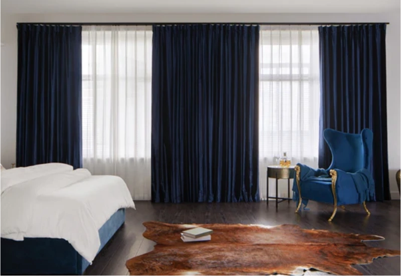 Completed Velvet Curtain Project