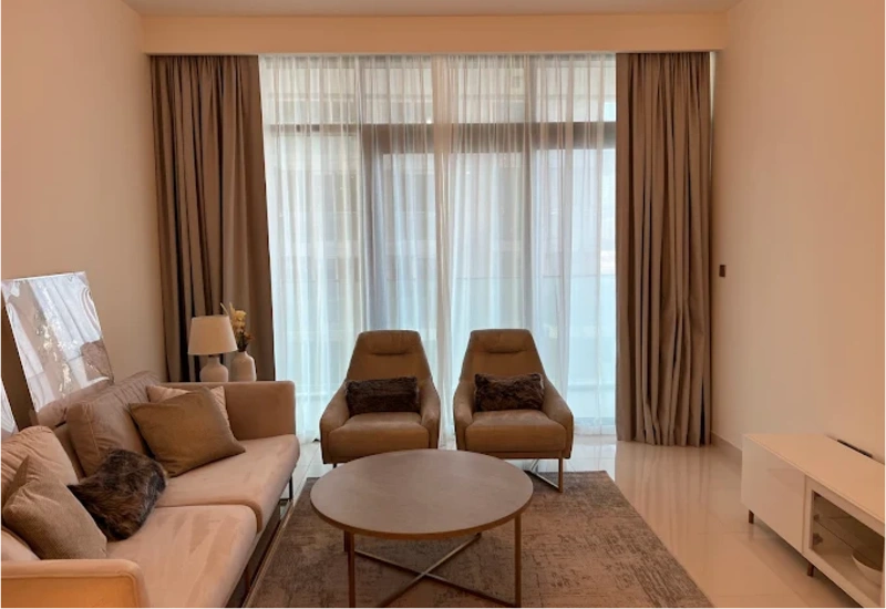 modern curtain project in Dubai
