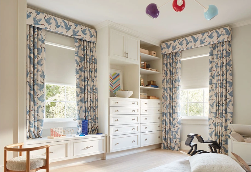 Custom Kids Curtains Installation