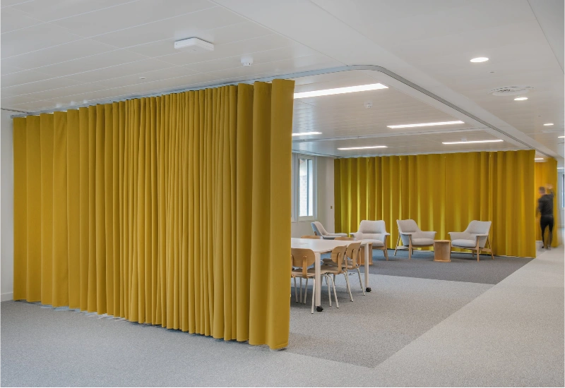custom office curtains Dubai project