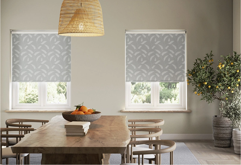 Final custom printed blinds fitting