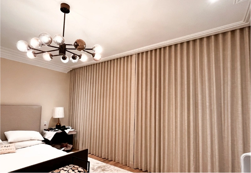 Custom Soundproof Curtain Installation