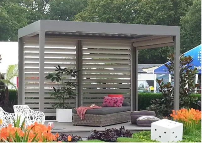 Weather-resistant duplex outdoor blinds