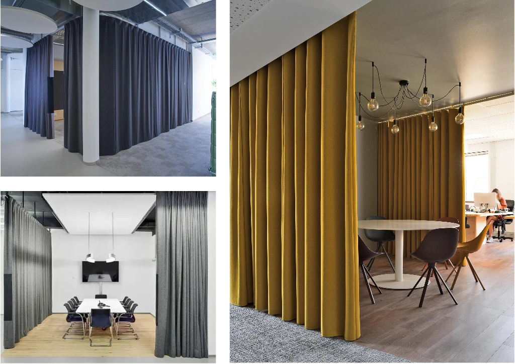 stylish and durable office acoustic curtainshigh