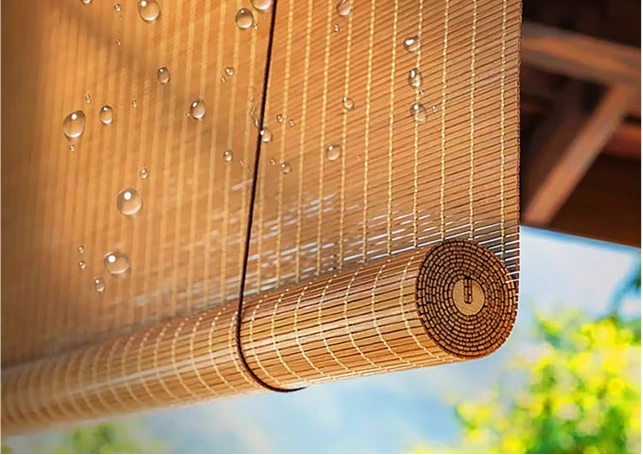 Stylish roller bamboo blinds