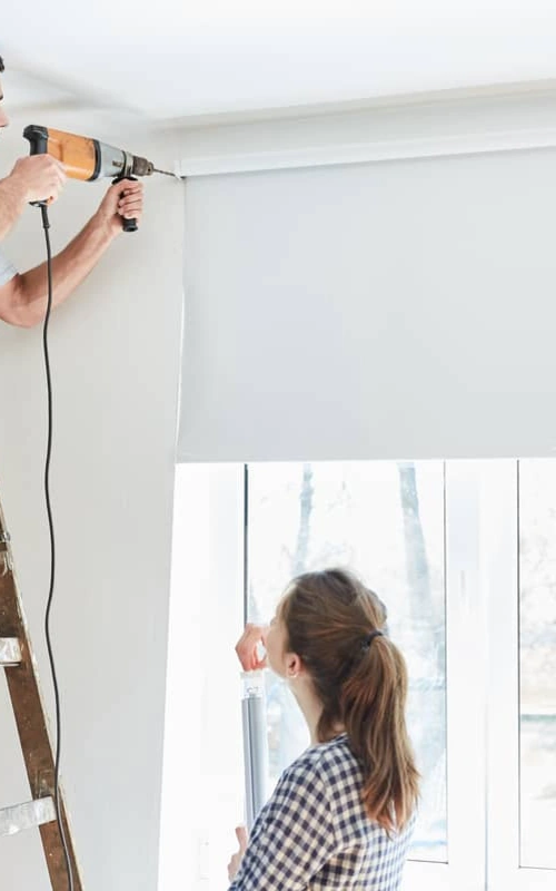 Expert bedroom blackout blinds installation