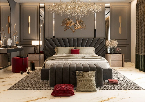 Premium materials bedroom renovation Dubai