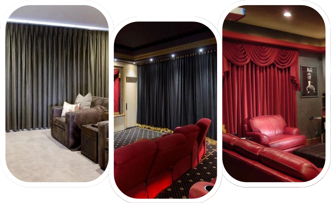 Premium theatre curtains setup