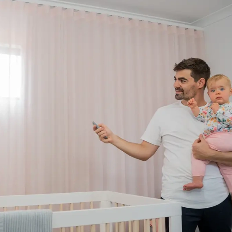 motorized curtains for kids room