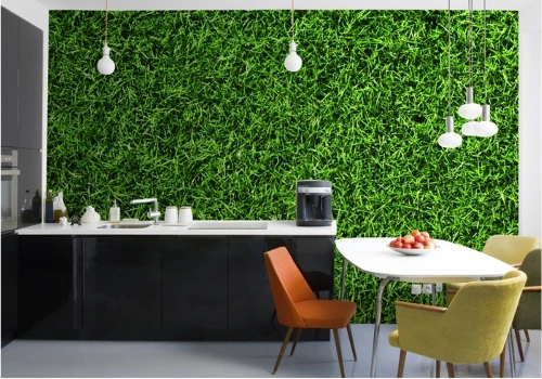 Kitchen artificial grass wall Dubai