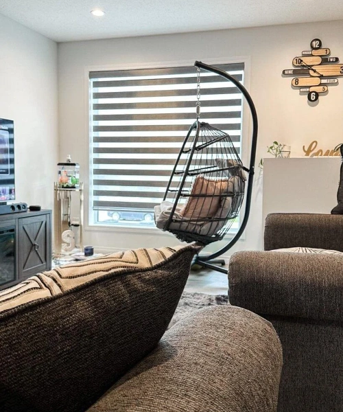 Elegant duplex blinds for living room