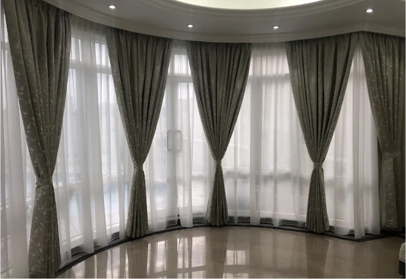 luxury curtains living room setup