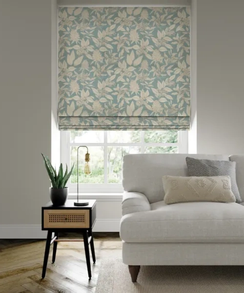Stylish roman blinds setup