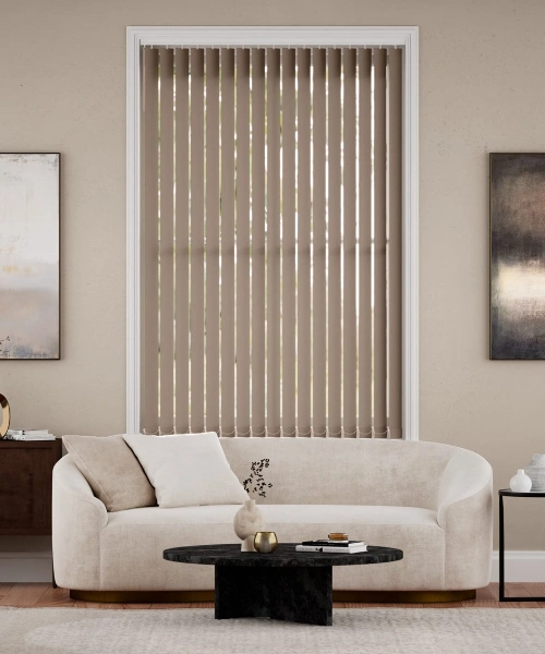 Vertical blinds for lounge