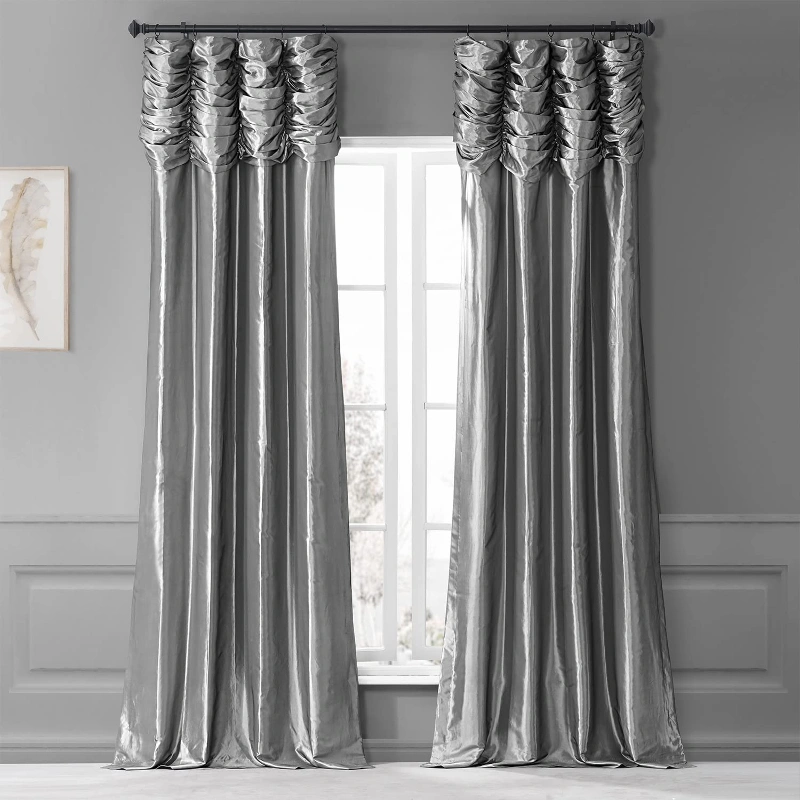 Living Room Silk Curtains
