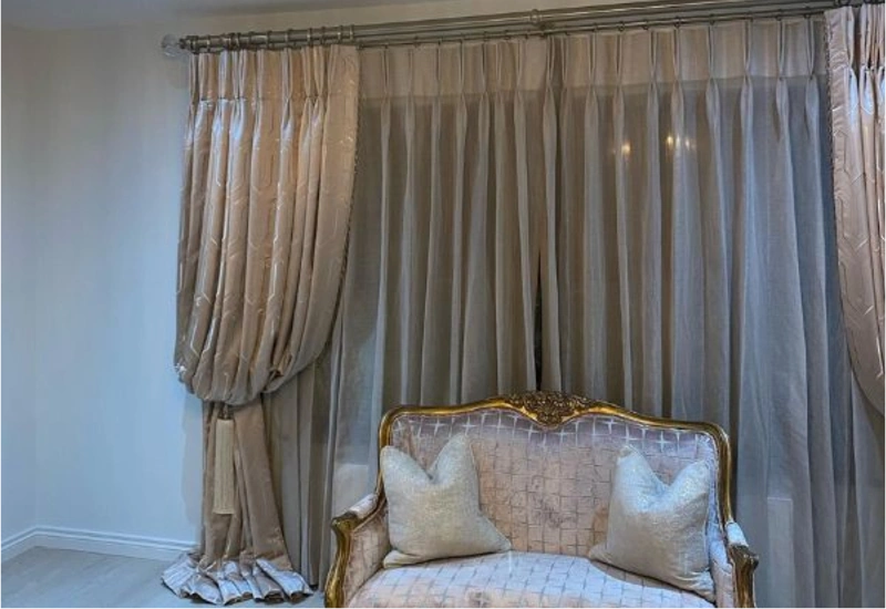 Luxury Silk Curtain Installation