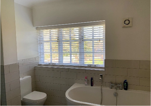 Waterproof bathroom window blinds