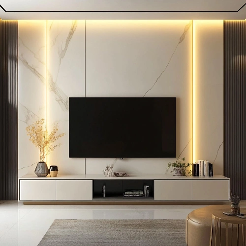 Bedroom TV wall unit