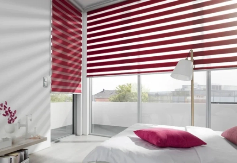 Modern duplex blinds setup in Dubai
