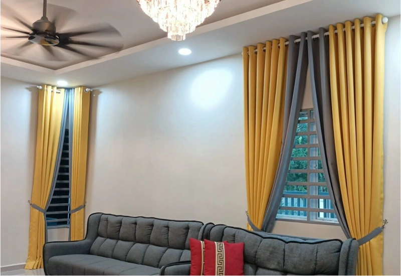 Contemporary Eyelet Curtains Dubai