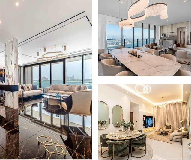 Modern layout interior design Dubai