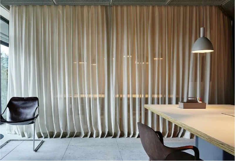 modern office curtains Dubai project