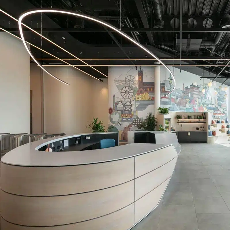Office reception renovation Dubai