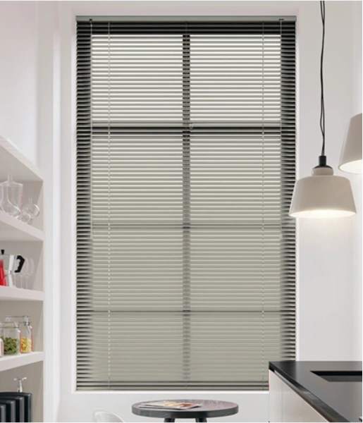 Automated aluminum blinds for windows