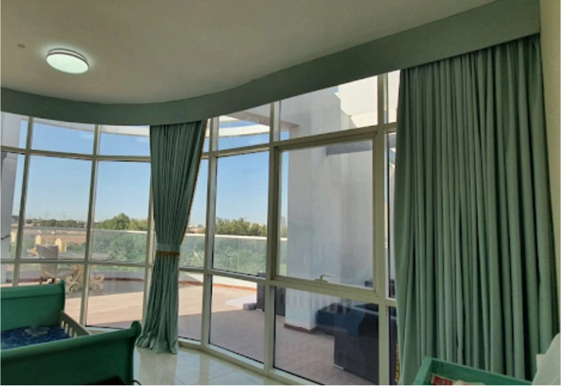 recent motorized curtains project installation