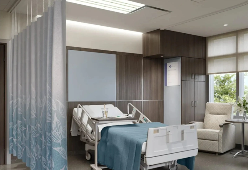 Motorized Hospital Curtains Installation