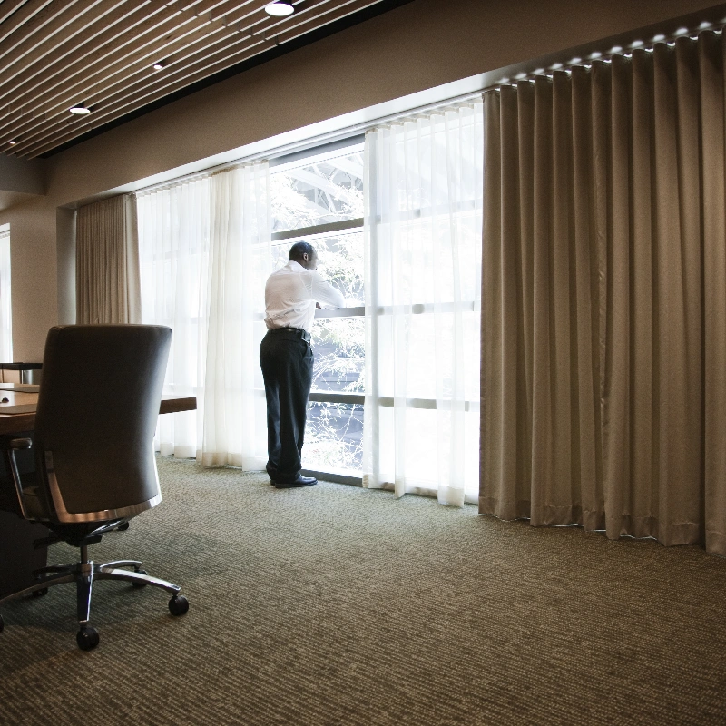 motorized office curtains Dubai