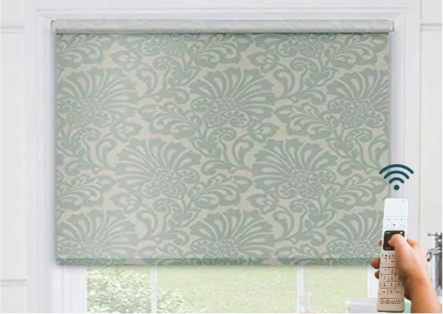 Automated motorized printed blinds