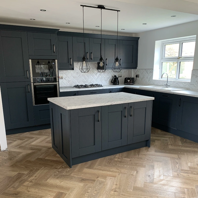 Kitchen flooring installation result