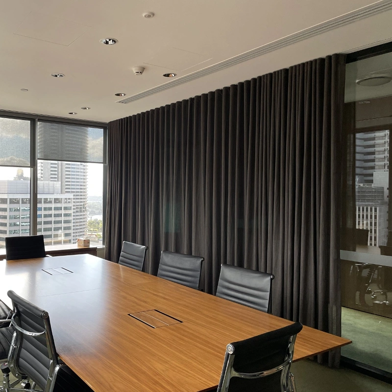 Blackout curtains for office space