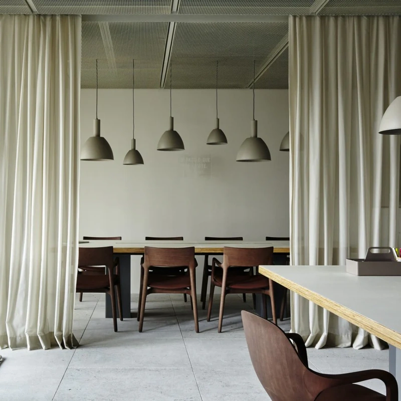 Linen Drapes for Office Spaces