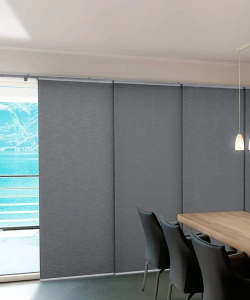 Sleek panel blinds for office