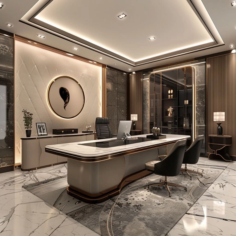 Modern office renovation with open layout