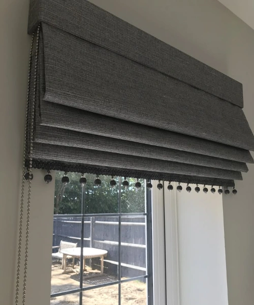 Professional roman blinds setup