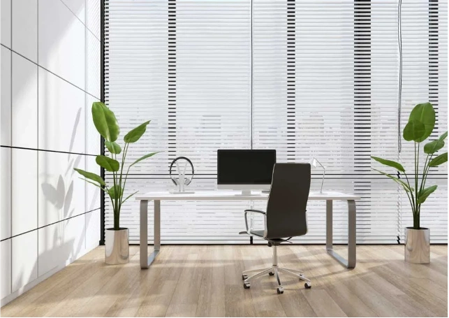 Vertical slat blinds setup